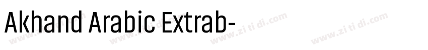 Akhand Arabic Extrab字体转换